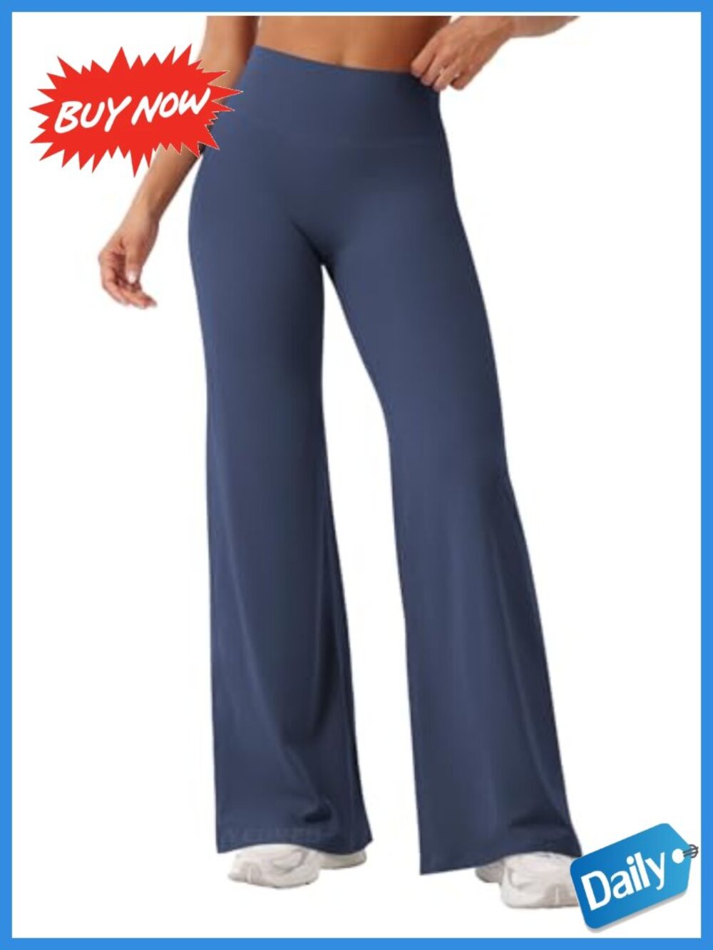 Straight Leg High Waisted Yoga Leggings Nylon Spandex Workout Gym Pants